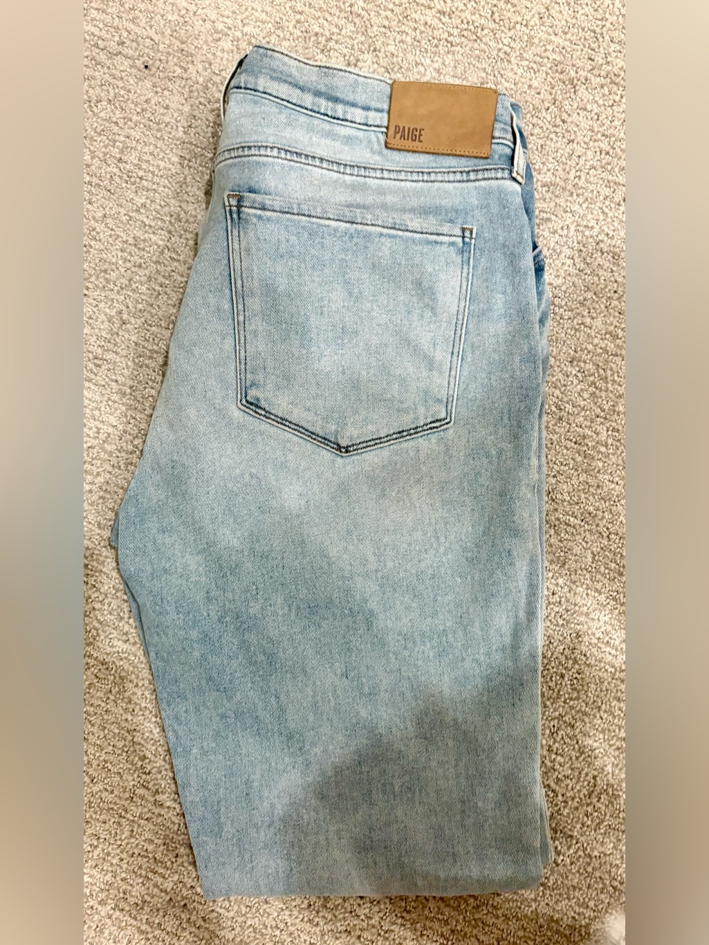 Paige Light Wash Straight Men’s Jeans